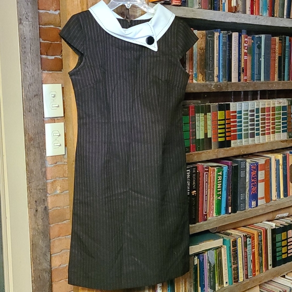 Ainsley & Aidan Dresses & Skirts - Ainsley & Aidan Brown Pinstripe Dress size 6
